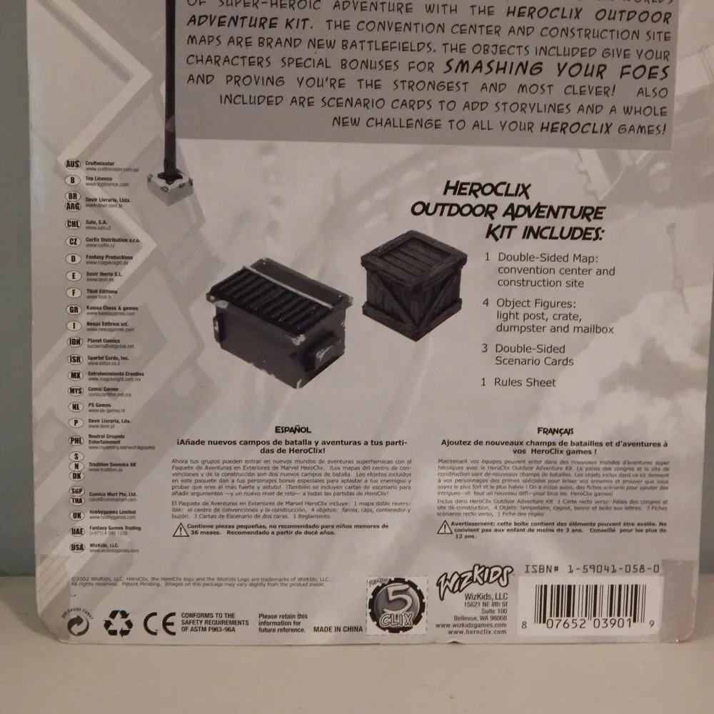 Heroclix Outdoor Adventure Kit NEW Marvel DC Wizkids Collectible Miniatures Game